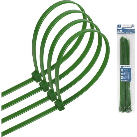 Fascette stringicavo 4,8x350mm verdi Confezione 30pz Aigostar