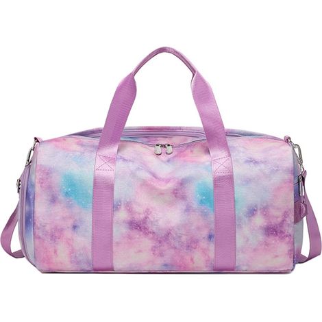 Sac de voyage pour adolescentes et femmes, sac de sport/de gym pour filles, sac de danse avec compartiment à chaussures (23 litres)