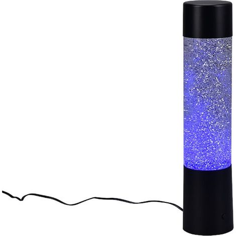 LED Tischleuchte GLITTER mit RGB Farbwechsel, Schwarz 34cm hoch (1/3)