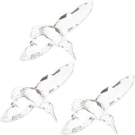 3 Stück Hängende Vogelornamente aus Acryl Durchsichtige