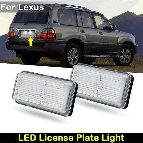 Weiße LED-Kennzeichenbeleuchtung hinten für Lexus LX470, GX470 und LX570