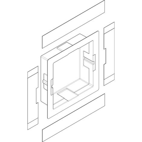 Ensemble d'étagères encastrées XtraStoris 300x300x100mm