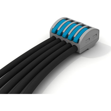 Confezione 35 Pezzi Connettore Isolato Leve, Spring Box, Cavi Piccola Sezione 0,2-4 mm2, IP20, Impianti Telefonici Audio Automazione Illuminazione (1/2)