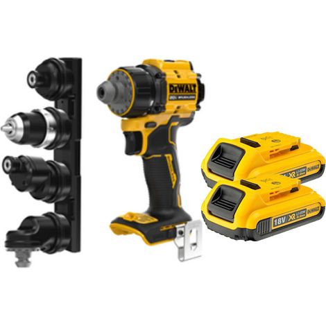 Perceuse visseuse à têtes multiples XR 18V - 2 batteries 2Ah - Li-Ion Brushless - DEWALT - DCD803D2T-QW