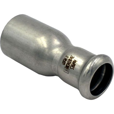 RACCORDO DRITTO RIDOTTO A PRESSARE MASCHIO FEMMINA IN ACCIAIO INOX SERIE INOXPRES UNIKO - ø35X28  - RMR