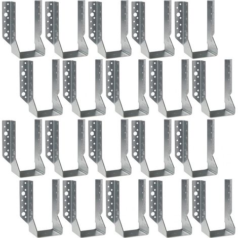 Simpson Strong Tie – Lot de 20 sabots de charpente à ailes extérieures 76mm – Hauteur 152mm – Épaisseur 2mm – Pour bois massif et béton