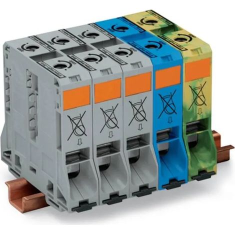 Accesorios de conexión WAGO 285-199 95 mm² montaje carril DIN