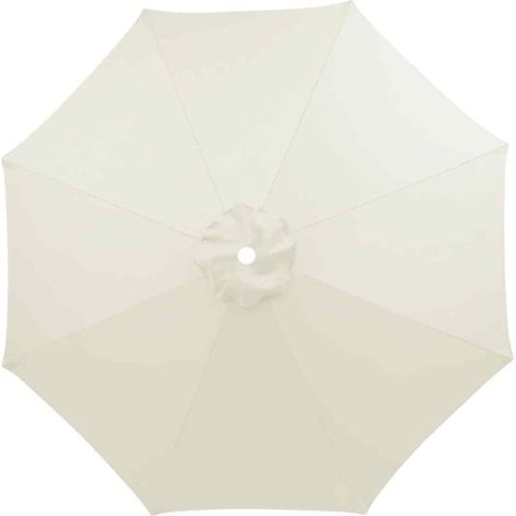 Toile de rechange en polyester pour parasol de jardin extérieur, protection solaire et imperméable, pour parasol à pilier central. (1/5)