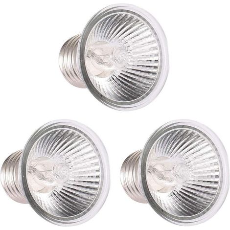 25W Heat Lamp UVA UVB Lamp Of Warming Bulb Of Heating, for Reptiles Lizard Tortue Aquarium (Bulb x 3)- (1/5)