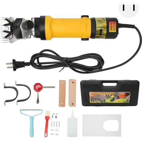 Tondeuse à tapis avec guide de coupe jusqu'à 2400 tr/min, faible vibration, cisaille électrique pour moutons, tondeuse à moquette, fiche américaine 110V (1/5)