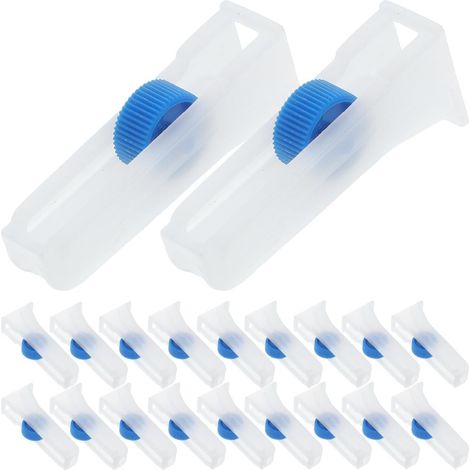 RéGulateur De DéBit De Tuyau À Interrupteur À Rouleau Blanc 20 Plastique RéSistant, Taille 4.90 X 2.00 X 1.15 Cm, Lot De 20 RéGulateurs De DéBit (1/5)