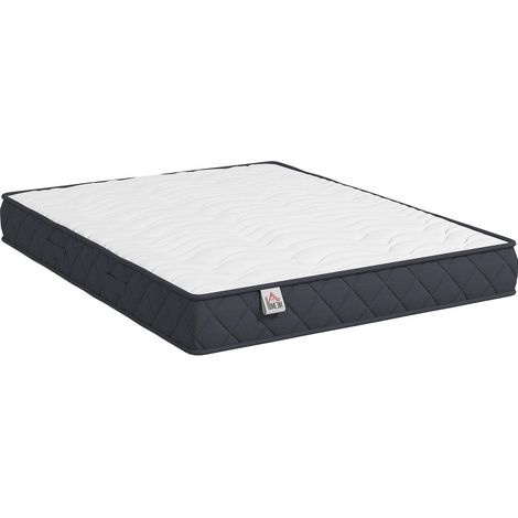 Matelas 140x190 cm Mousse à Mémoire de Forme Épaisseur 20 cm Fermeté Moyenne Lit 2 Personnes Oeko-Tex (1/5)