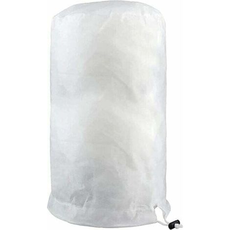 Winterliche Pflanzenabdeckung, Winterabdeckung für Olivenbäume, Winterbaumabdeckung, Schutzhülle für Tomaten- und Zitronenbäume, Winterabdeckung für Pflanzen, Gartenpflanzsack, Vliesstoff (80×100cm, w