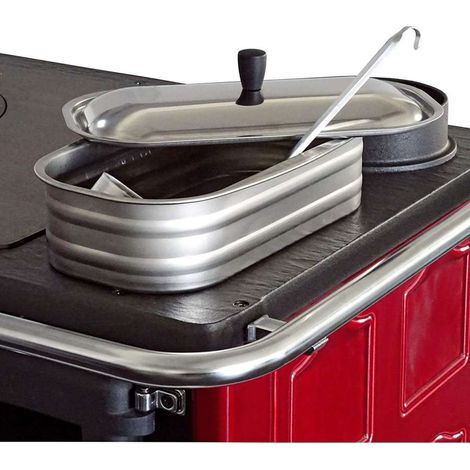 Bac Inox Nordica 4,5 L Pour Poêle À Bois Avec Couvercle Et Louche - Cod. 1014900 (1/5)