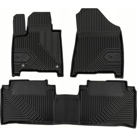 Tapis de sol en caoutchouc pour Hyundai Santa Fe 5 (à partir de 2023) - Modèle 77 (7 personnes) (1/5)