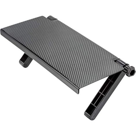 1 Étagère supérieure réglable, Support sans perçage, Structure PP-ABS, Pour écran TV et décodeur