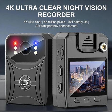 Mini caméra de police 4K avec enregistreur vidéo numérique et Wi-Fi (1/5)
