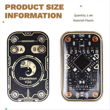 Chameleon Ultra V2.0 RFID-Chip-Lesegerät, Smartcard-Emulator + 2 UID-Karten, 125K 13,56 MHz Kartendecoder, NFC-Duplikator (1/5)
