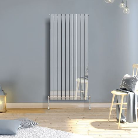 Warmehaus Vertical Radiator Flat Panel Single Chrome 1800 x 682mm (1/5)