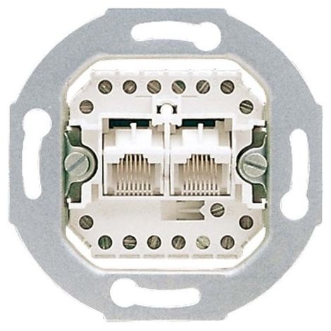 Toma telefonica UAE 2x8 polos independientes JUNG UAE8-8UPO