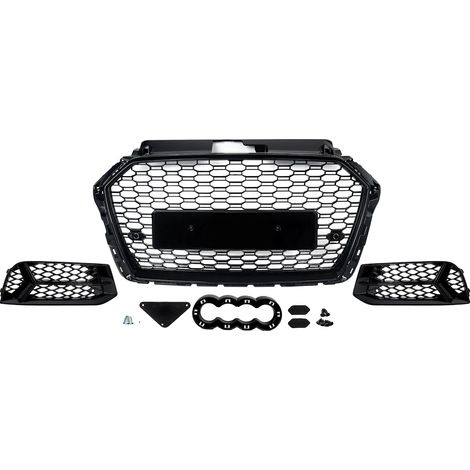 Grille de pare-chocs avant, design en maille en nid d'abeille, remplacement direct, Un ensemble (1/2)