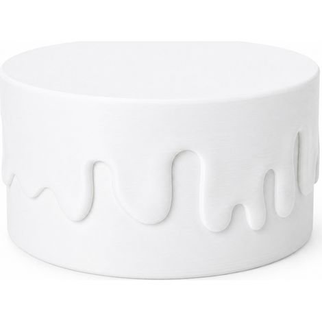 Boîte décorative blanche avec couvercle à visser pour petits objets (1/3)