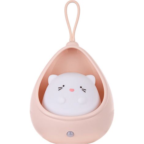 Lampe De Nuit Avec Capteur De Mouvement - Rechargeable Par USB - En Silicone Souple - Pour Chambre D Enfant Ou Bureau - 1200 Mah - 4 À 6,5 H D Autonomie (1/5)