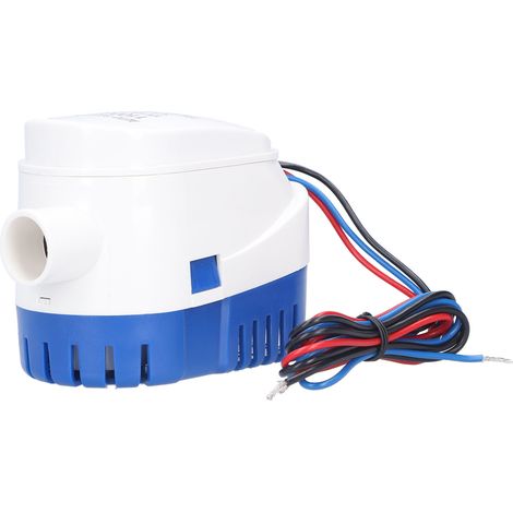 Pompe de cale submersible électrique automatique, accessoire ABS pour le drainage des bateaux, alimentation 12 V CC, débit 1100 GPH (1/5)