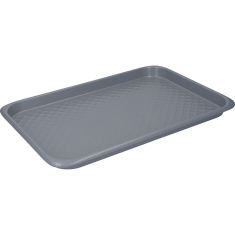 MasterClass Smart Bandeja de Cerámica para Hornear Robusta y Antiadherente sin PTFE, PFOA ni BPA, Acero al Carbono, 40 x 27cm Gran bandeja apilable para galletas
