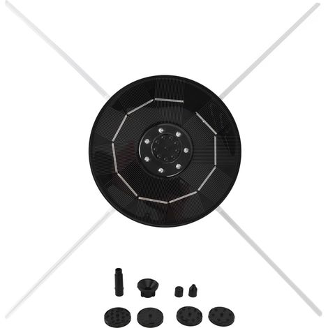 Pompe solaire pour fontaine avec éclairage LED, empêche la surchauffe, pompe à eau solaire pour bassin, abreuvoir à oiseaux et jardin, 3,5 W