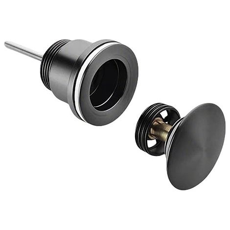 Ablaufventil Waschbecken Clickwaste – 42 mm – Mattschwarz (1/4)