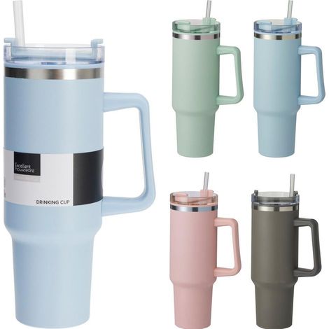EXCELLENT mug termo 1200 ml surtido , Mug termo 1200 ml surtido, un vaso térmico de gran capacidad diseñado para mantener la temperatura de tus bebidas durante más tiempo, ideal pa
