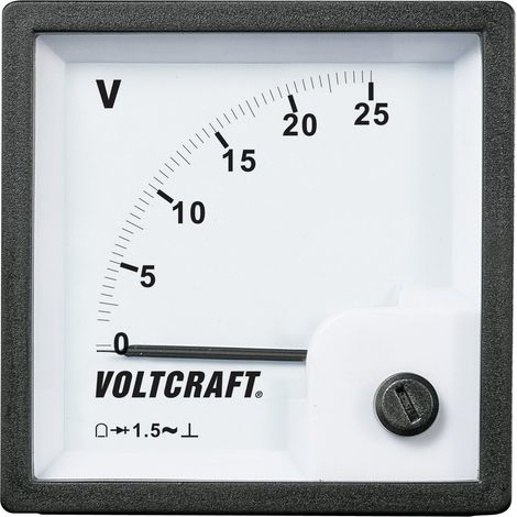 VOLTCRAFT AM-72x72/25V AM-72x72/25V Analog-Einbaumessgerät AM-72x72/25V 25 V Drehspule (1/2)