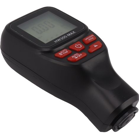 Jauge d'épaisseur de peinture, précision 0 à 2000 µm, arrêt automatique, portable, pour acheteurs de véhicules d'occasion, noire (1/5)