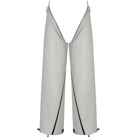 pair of quick-release 20D waterproof nylon rain pants with full-length zipper for hiking, camping, and outdoor adventures (1/5)