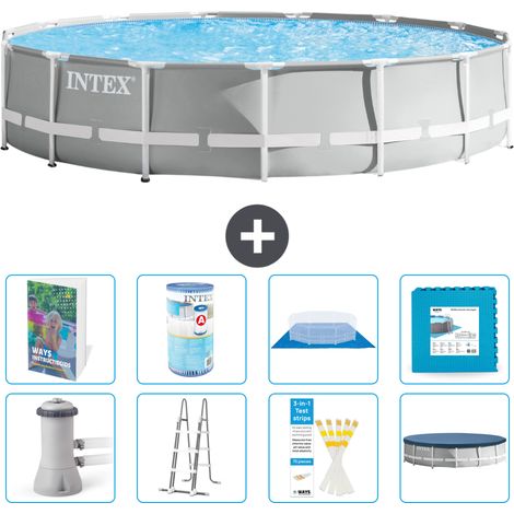 Prism Frame Pool Rund - 457x107 cm - 9-teilig S602