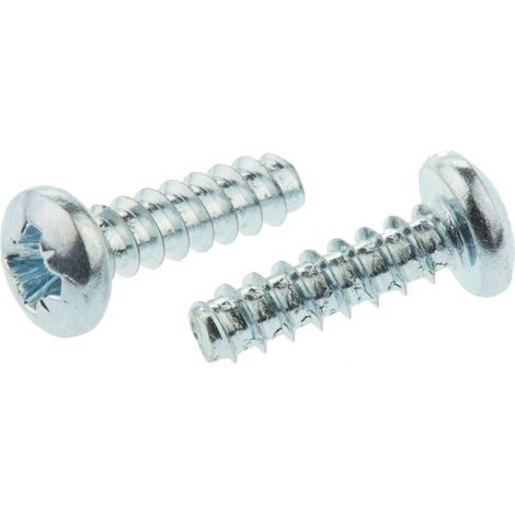 Vis autotaraudeuse RS PRO, N°6 x 13mm, tête Cylindrique, en Acier ( Prix pour Sachet de 100 )