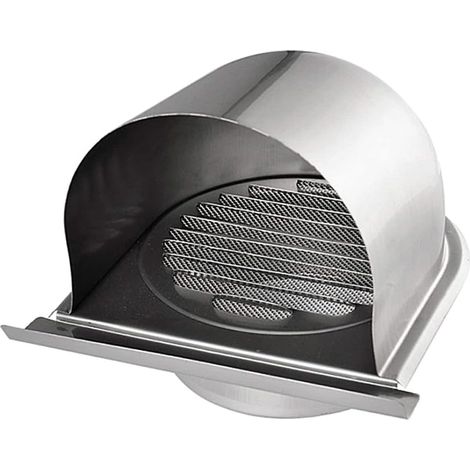 Chapeau de Sortie D'air Extérieur en Acier Inoxydable 201, Forme en U, Grille Intégrée, Protection la Pluie pour Hotte Aspirante (1/5)