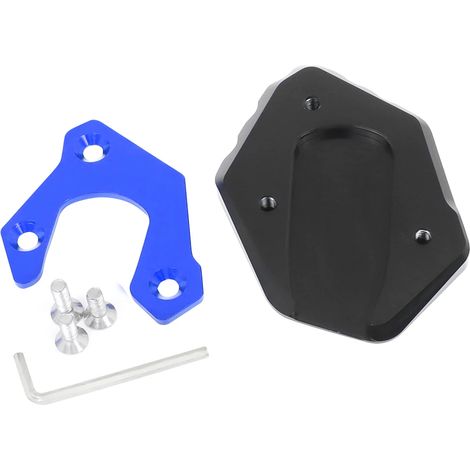 (Bleu - sans logo) Compatible avec Yamaha FJR1300 (2001-2019) : rallonge de béquille latérale, accessoire de support pour moto Maxpower (1/4)