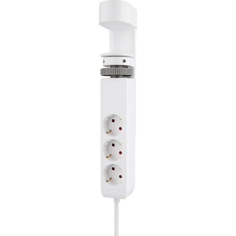 Neomounts Steckdose DS22-840WH6 weiße Bürosockel