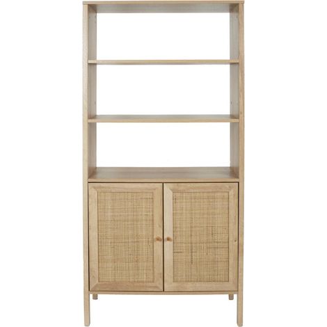 Buffet 2 Portes en Bois "Bali" 163cm Naturel (1/5)