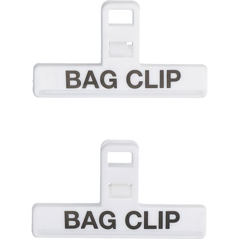 Kitchen Craft Juego de 2 Clips de Bolsa de Plástico Mediano, Multicolor