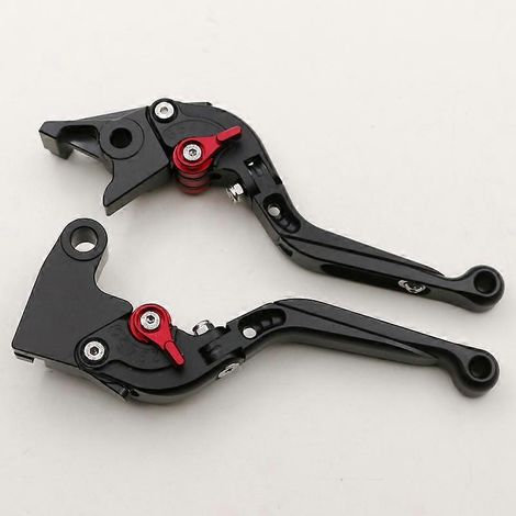 Poignée de klaxon de frein CNC modifiée pour 765 Street Triple R 2020-2022 (télescopique noire) (1/5)
