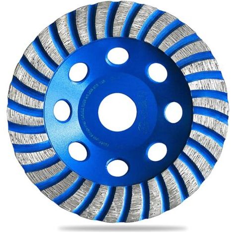 QORVA-Disque Diamant 125 Poncage Béton Meule diamantée 125mm Surfacage Ciment Marbre Granit Pierre Briques Maçonnerie Plâtre Chape Disque Meuleuse Béton 125mm
