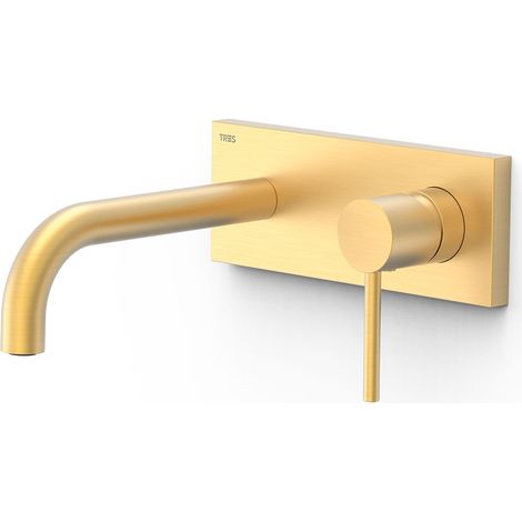 TRES 26230031OM STUDY Pieza Vista para Cuerpo Empotrado De Lavabo Color Oro Mate 24K - ref: 26230031OM