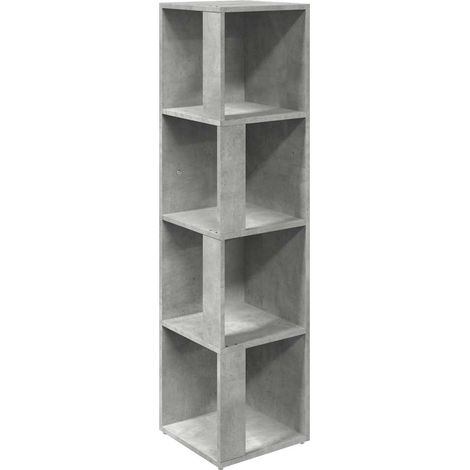 Armadio Angolare Grigio Cemento 33x33x132 cm in Truciolato DAS705798 (1/5)