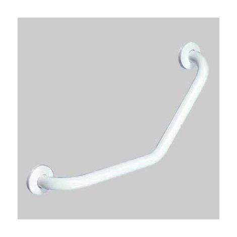 Corrimano angolare  45° preverniciato bianco 50cm