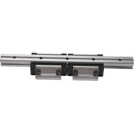 Rail de guidage linéaire 300 mm avec 2 blocs de glissement HGW25CC, kit CNC en acier à roulement (1/5)