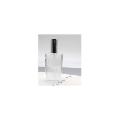 Vaporisateur de parfum rechargeable, flacon de parfum vide de 100 ml, flacon carré en verre transparent, à remplir soi-même, atomiseur de parfum et entonnoir pour homme et femme, parfum, (1/4)
