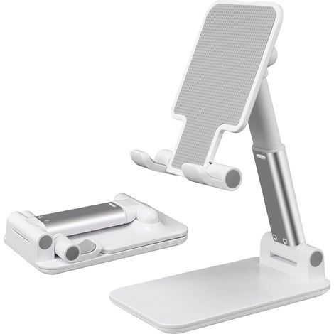 Handyhalterung für den Schreibtisch, verstellbarer Winkel und Höhe, kompatibel mit iPhone 12, 11 Pro, XS Max, XR, 8, 7, 6S Plus, Samsung S20+, Note10 und Tablets (1/5)